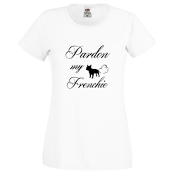 Fransk Bulldog-Pardon My French T-Shirt Dam