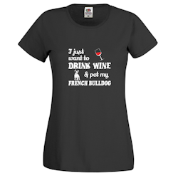 French Bulldog Chilin with my friend T-Shirt Women