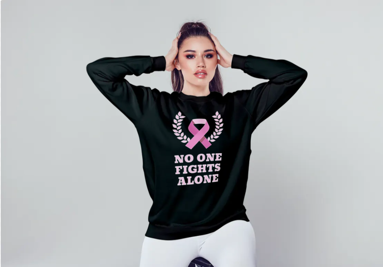 No One Fights Alone Sweatshirt Unisex