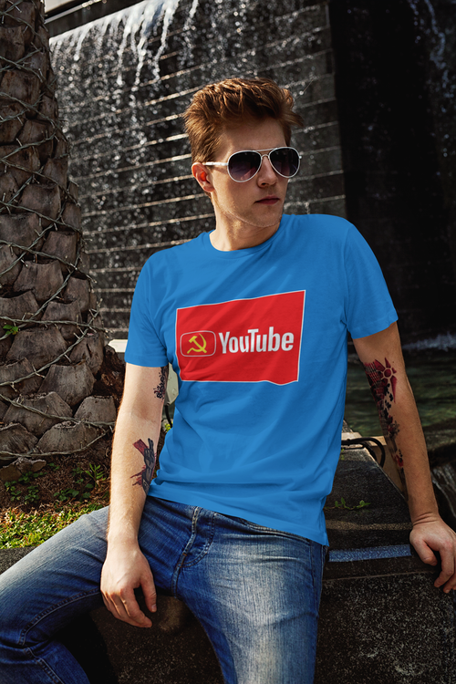 Tshirt med tryck Youtube. Tshirt anti youtube