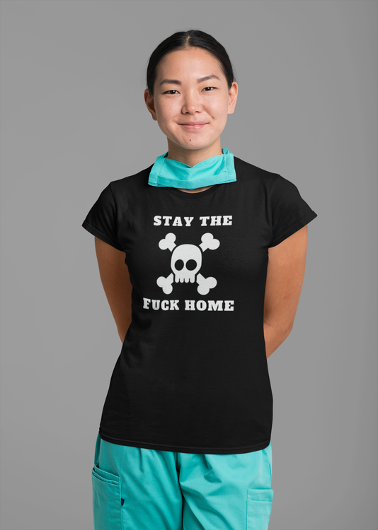 Tshirt med tryck,Corona Merch Stay Home T-Shirt