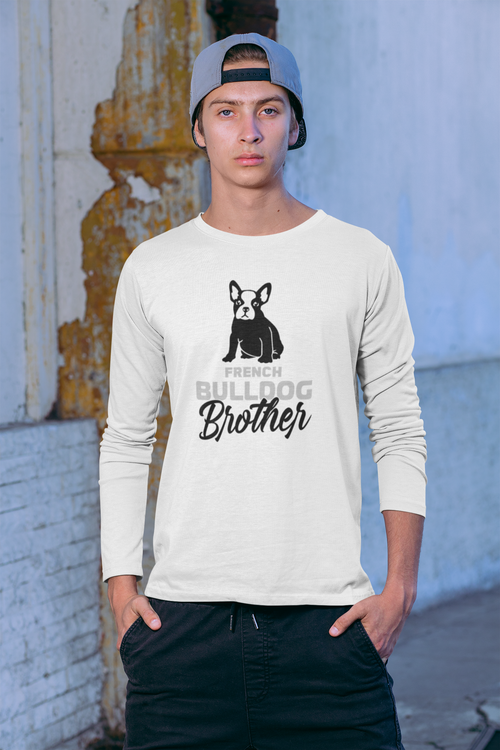 Fransk Bulldog Long Sleeve, French Bulldog Long Sleeve Men