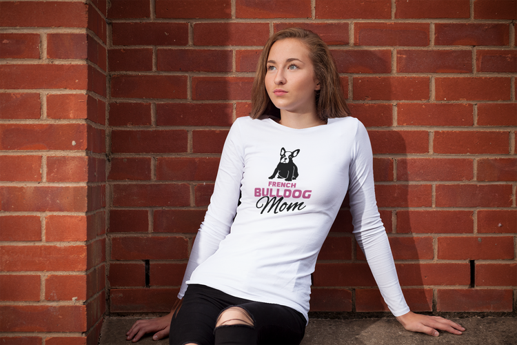 French Bulldog Mom Long Sleeve Women