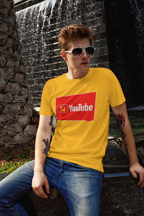 YouTube. Tshirt Herr. Youtube are killing the truth