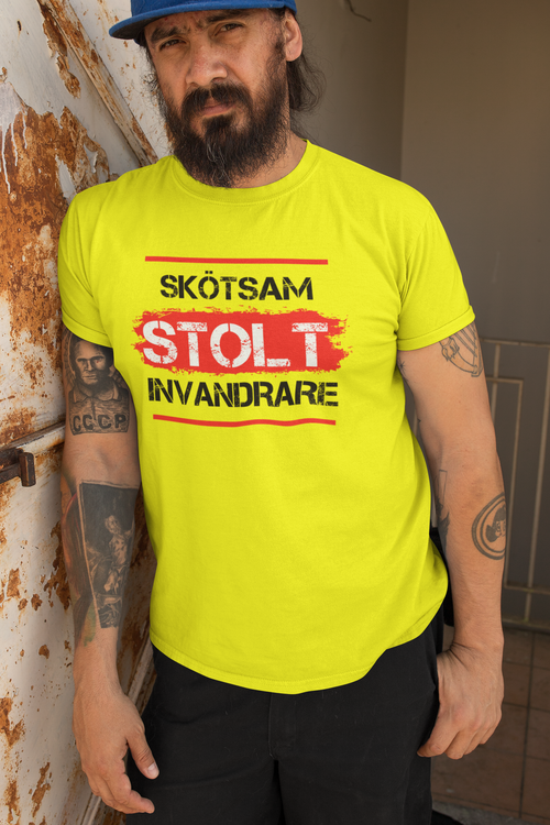 Skötsam-Stolt-Invandrare T-Shirt Herr