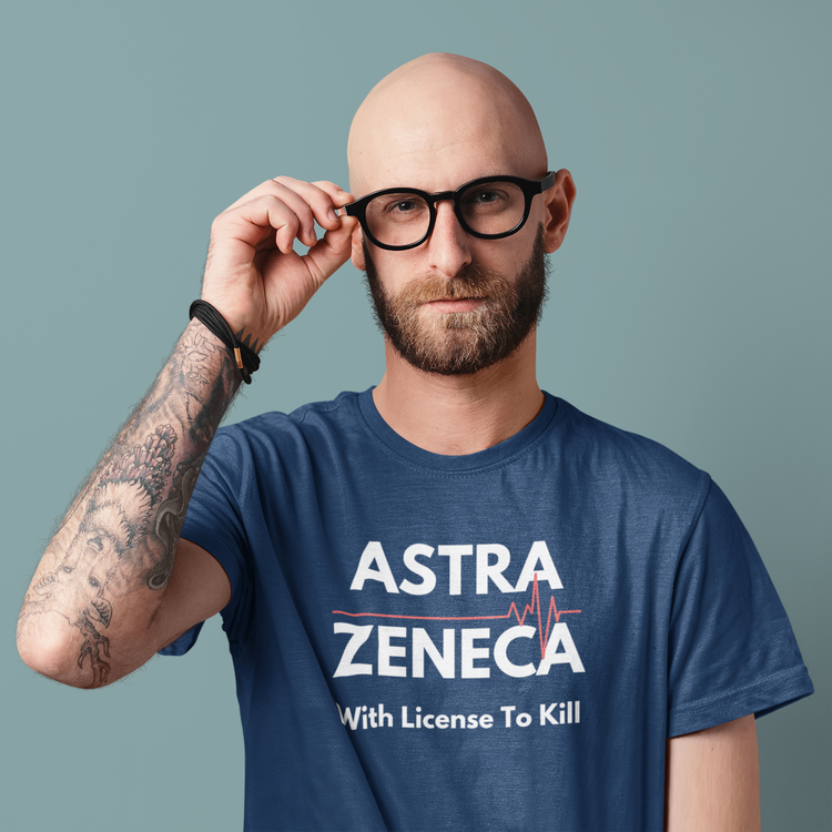T-Shirt AstraZeneca T-Shirt. With License To Kill