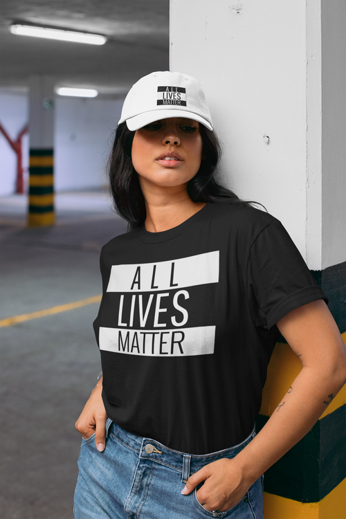 All Lives Matter Tshirt. Thirt med tex All Lives Matter. Dam tröja med tryck i flera storlekar