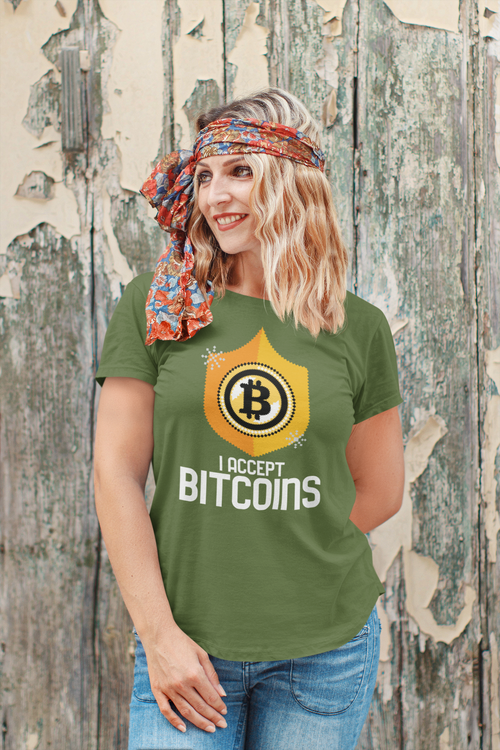 I Accept Bitcoins T-Shirt Dam