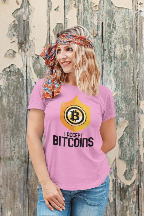 I Accept Bitcoins T-Shirt Dam