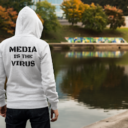 Media Is The Virus Hoodie Men