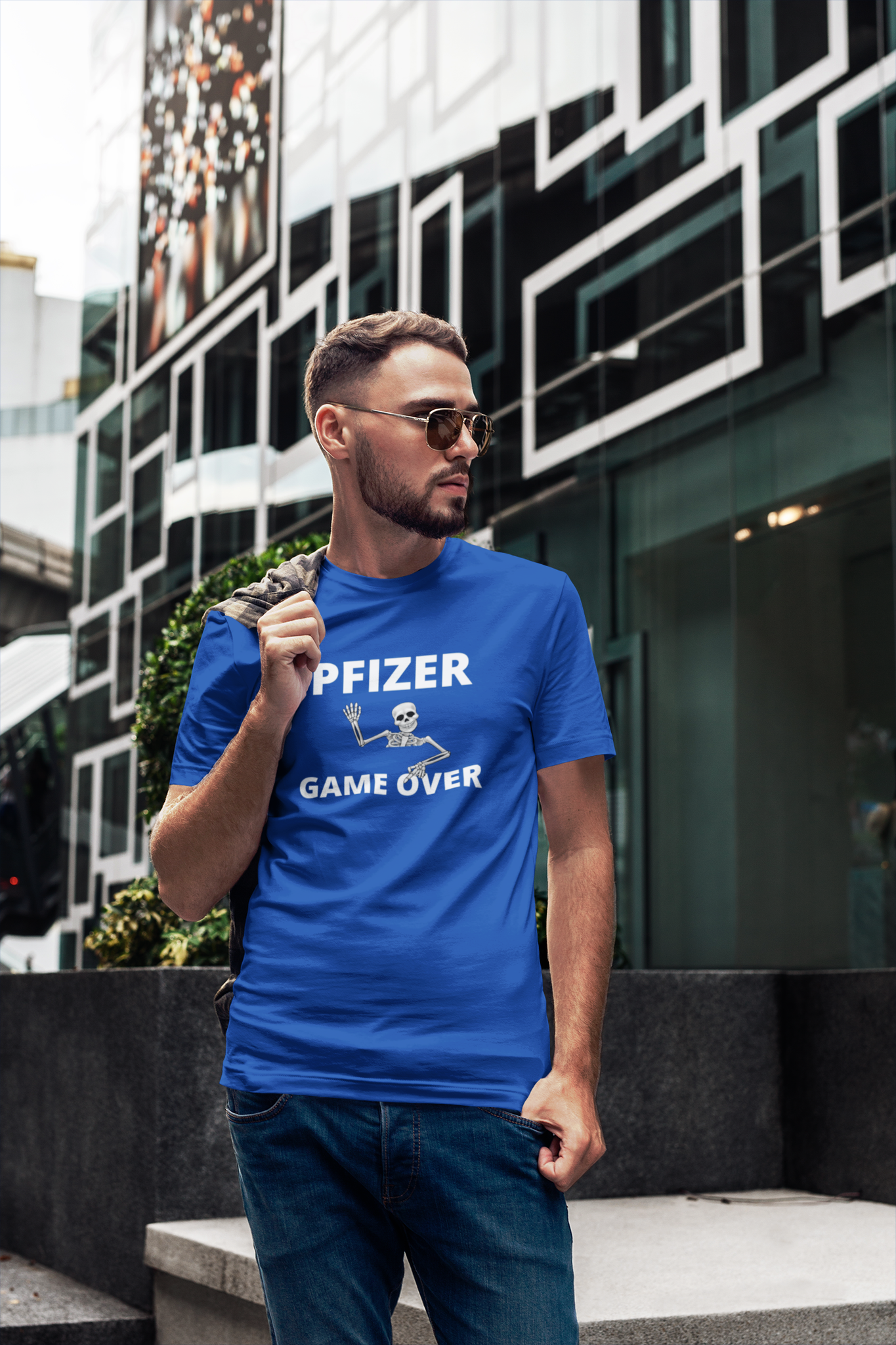 Pfizer Game Over T-Shirt Herr