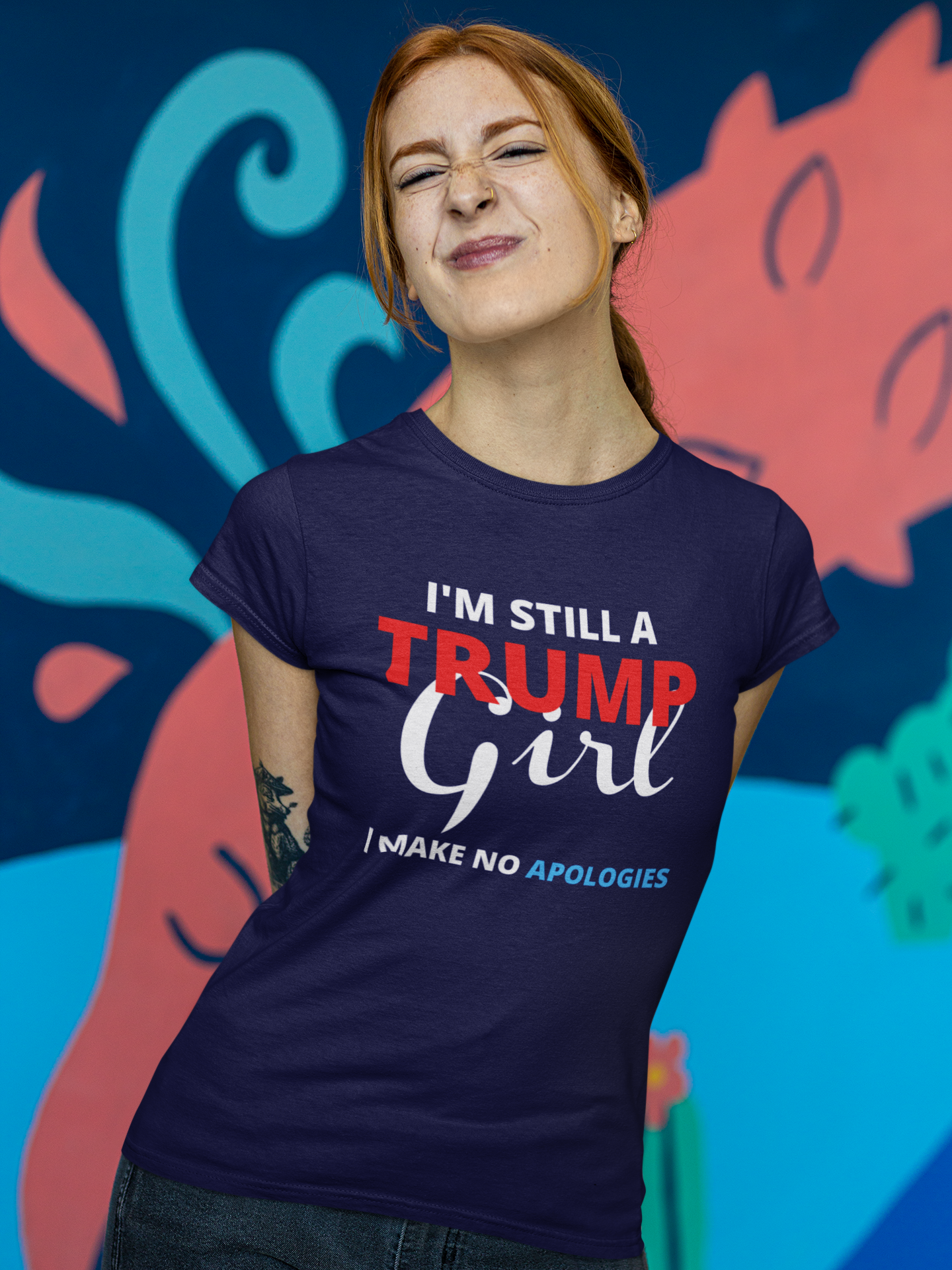 Trump Girl T-Shirt  Dam