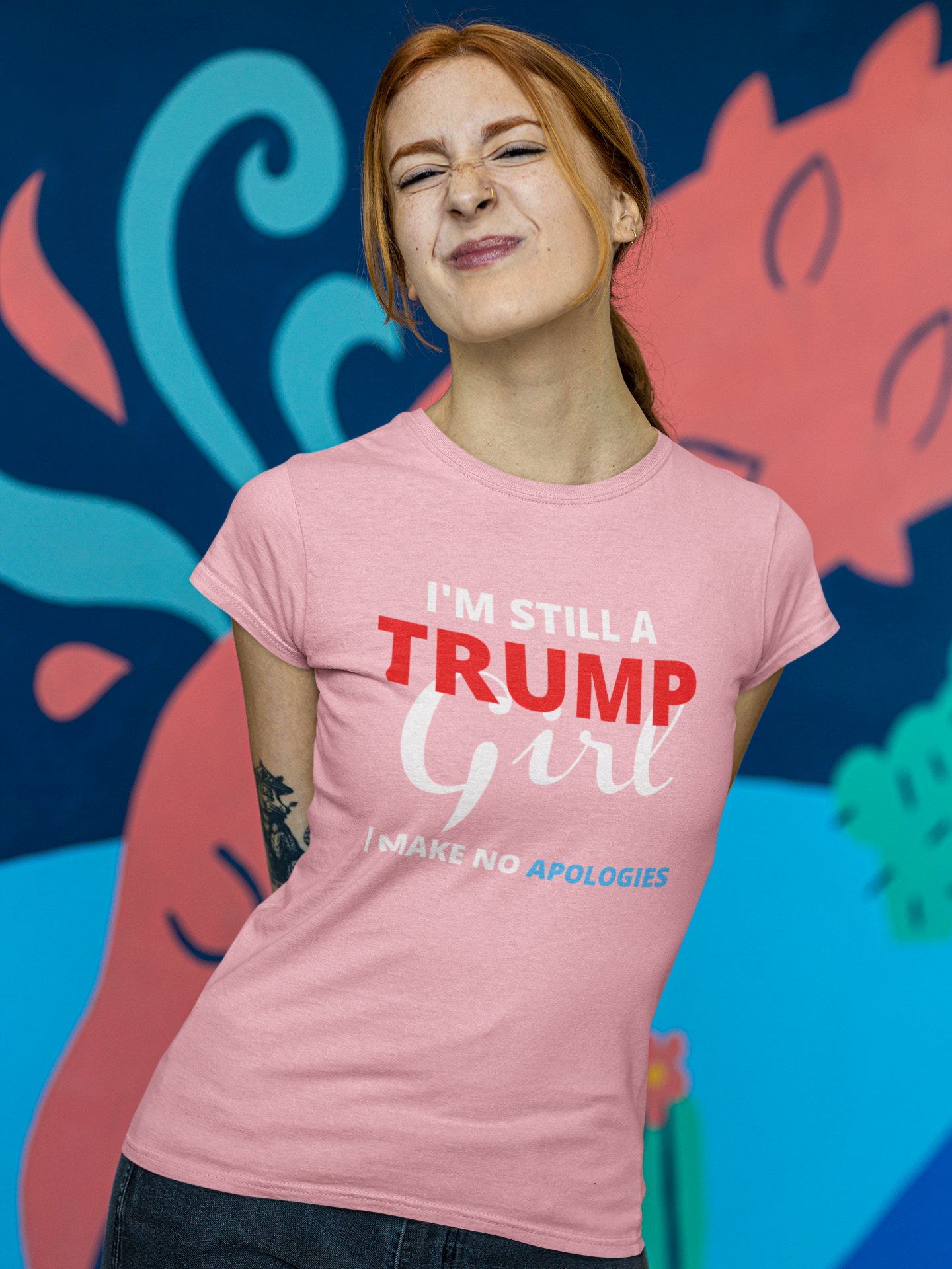 Trump Girl T-Shirt  Dam
