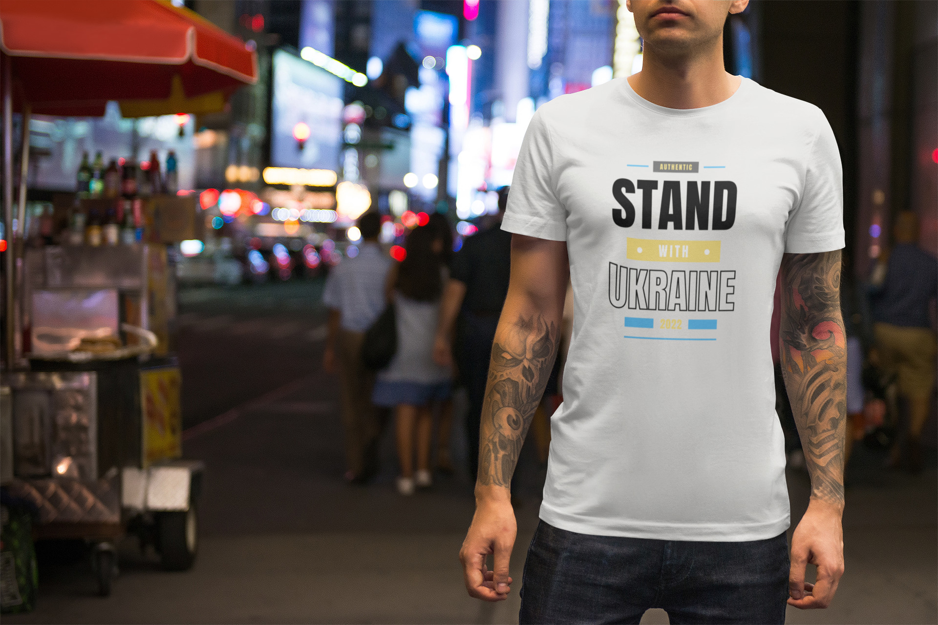 Stand With Ukraine T-Shirt Herr