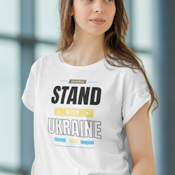 Stand With Ukraine T-Shirt  Dam
