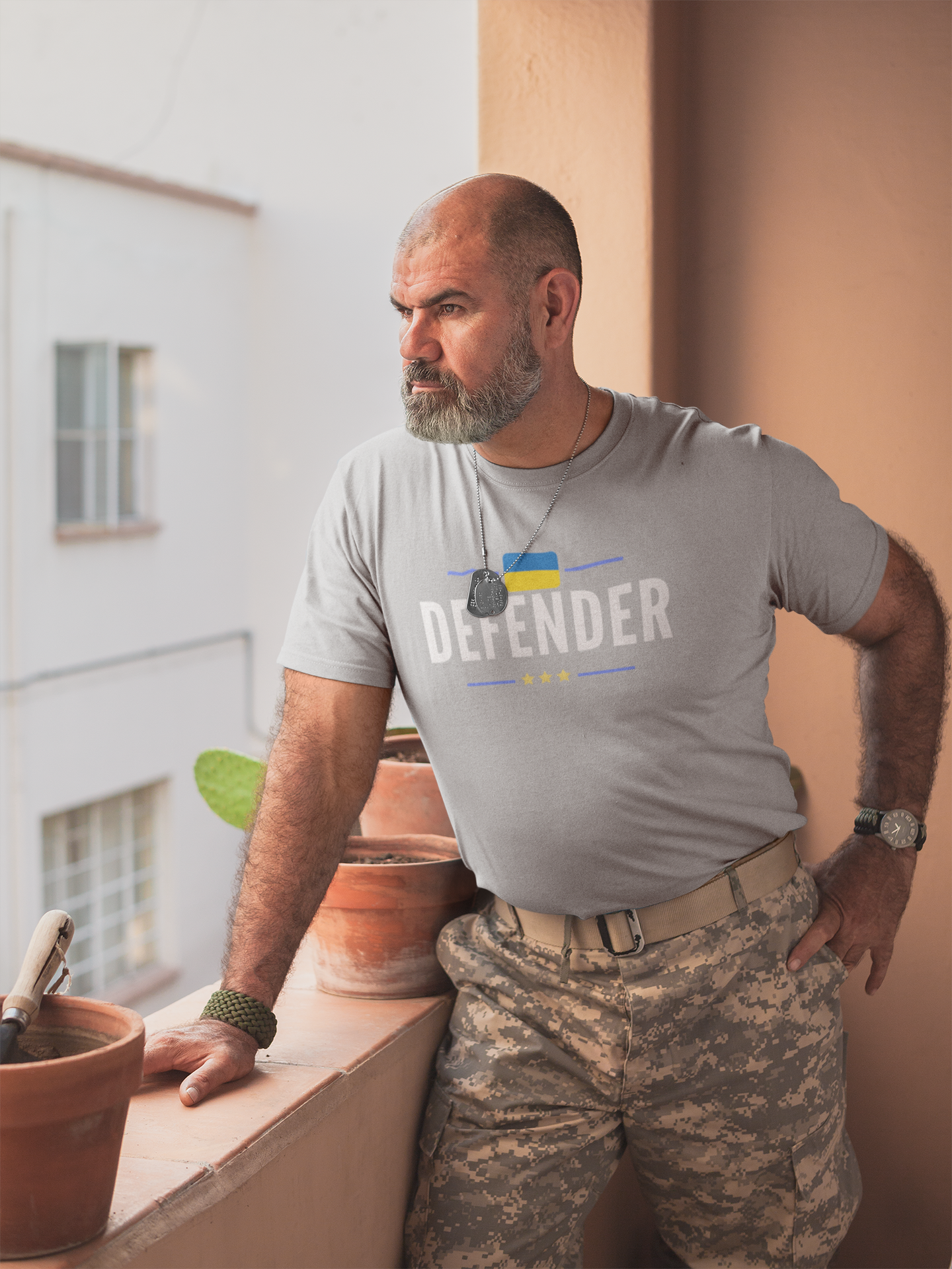 Defender Ukraine T-Shirt Herr