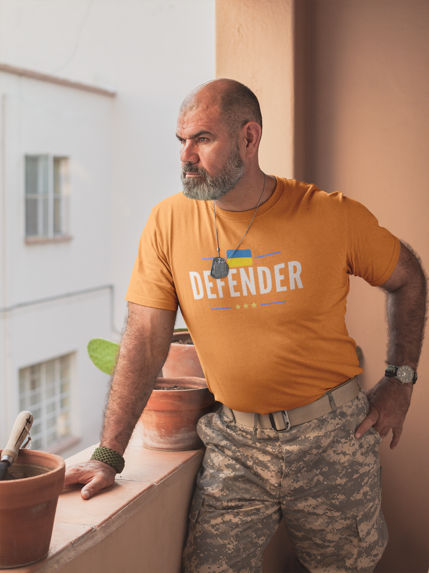 Defender Ukraine T-Shirt Herr