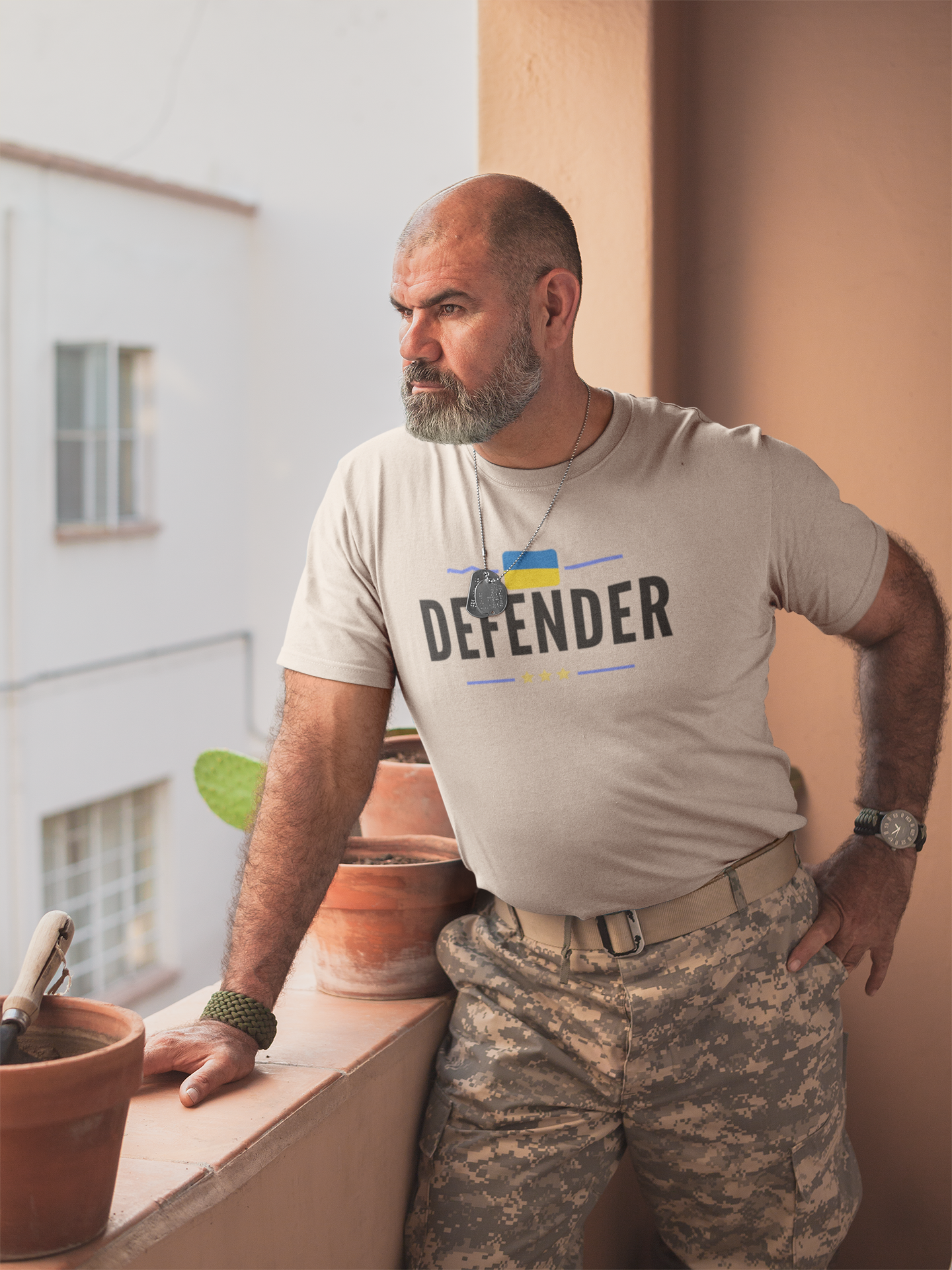 Defender Ukraine T-Shirt Herr