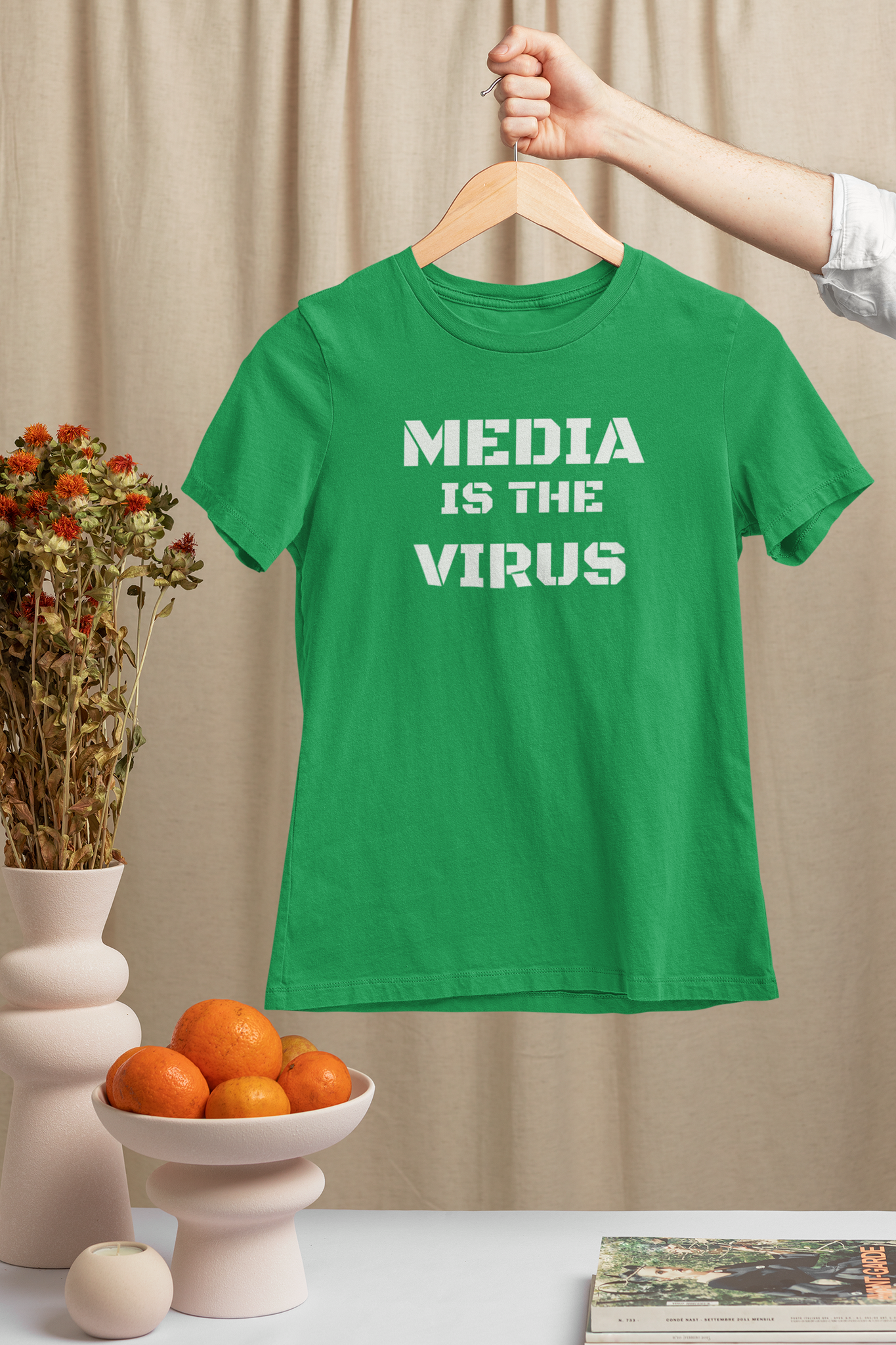 Media Is The Virus T-Shirt  Dam