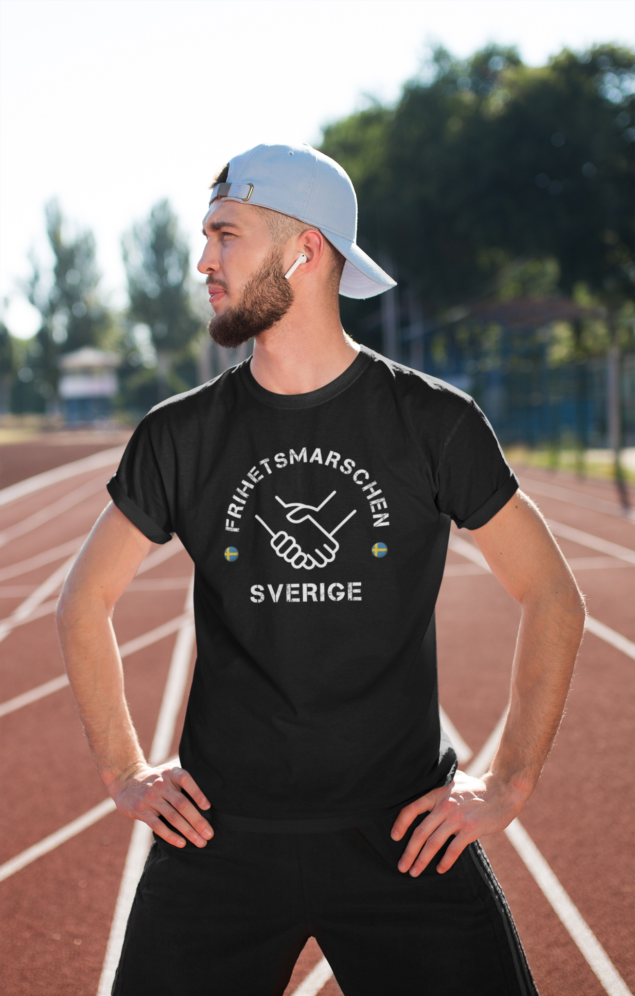 Frihetsmarschen Sverige T-Shirt Herr