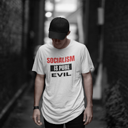 Socialism Is Pure Evil  T-Shirt Men