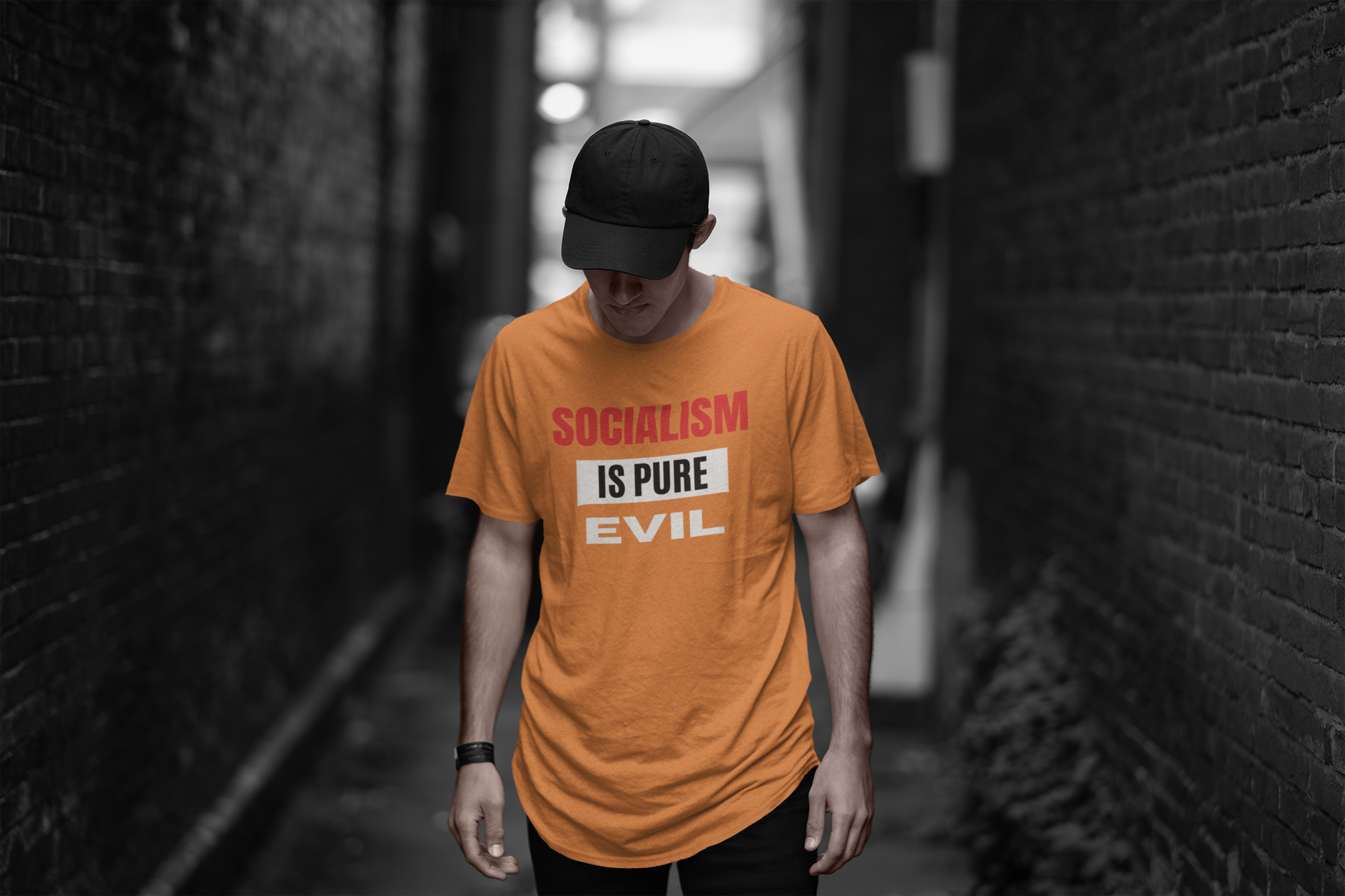 Socialism Is Pure Evil T-Shirt Herr