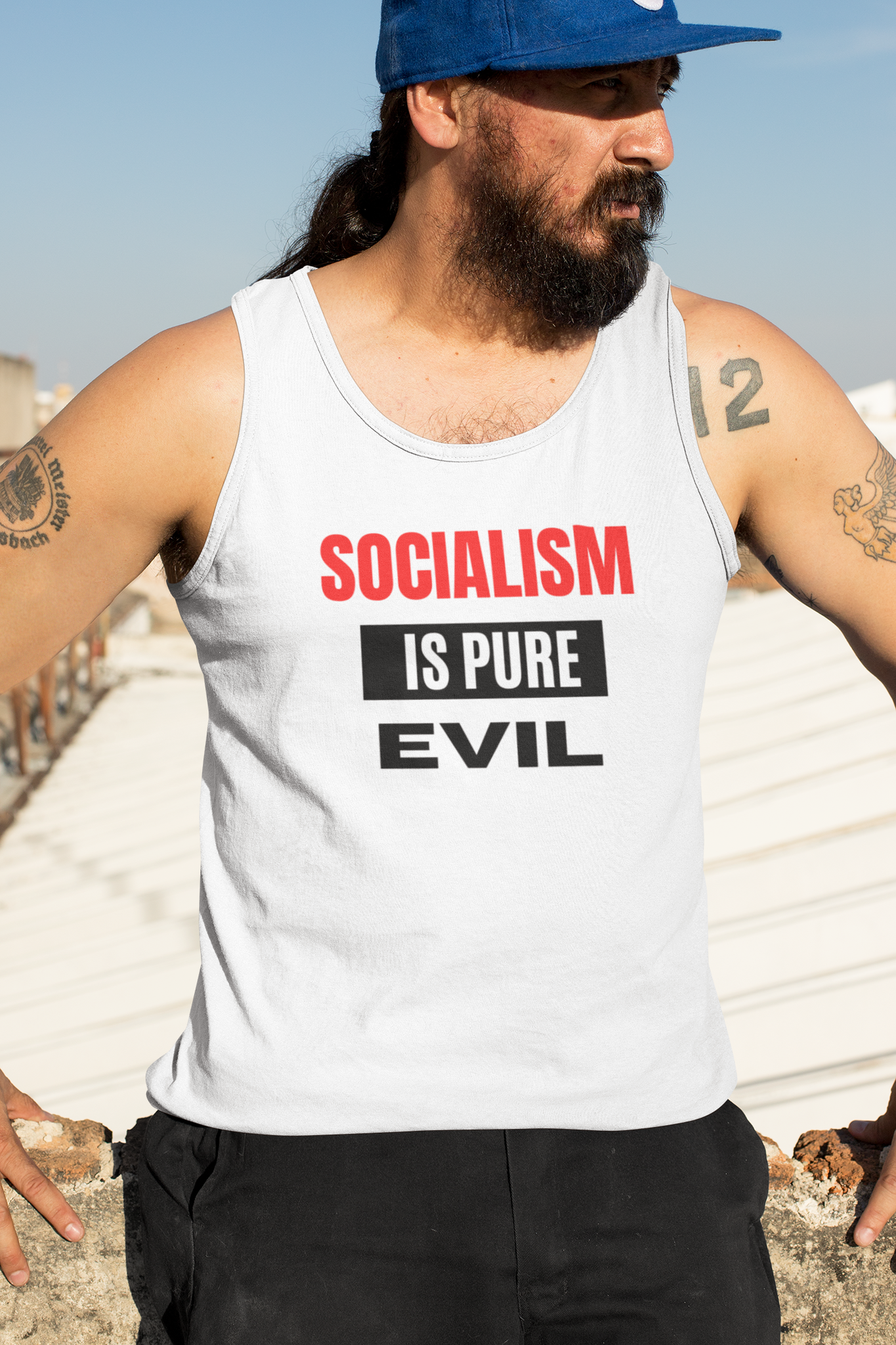 Socialism Is Pure Evil Tank Top Men