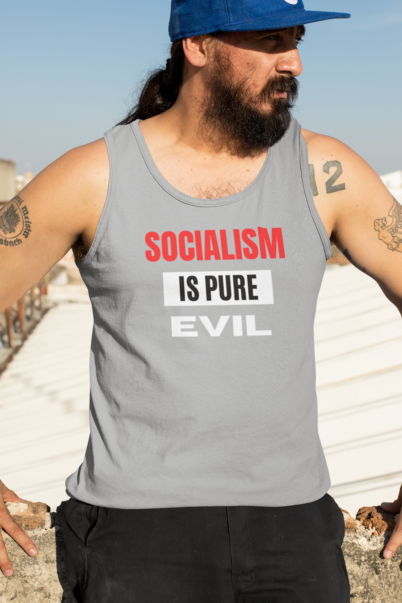 Socialism Is Pure Evil Tank Top Men