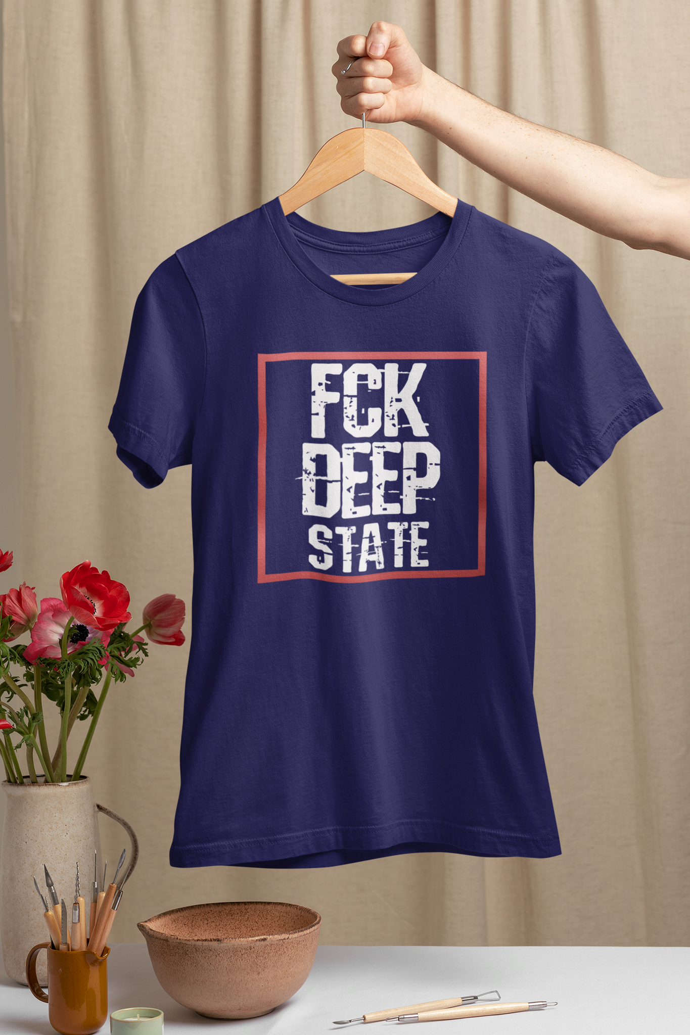 FCK Deep State T-Shirt Dam