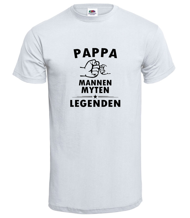 Pappa Mannen-Myten-Legenden T-Shirt Herr - Statements Clothing