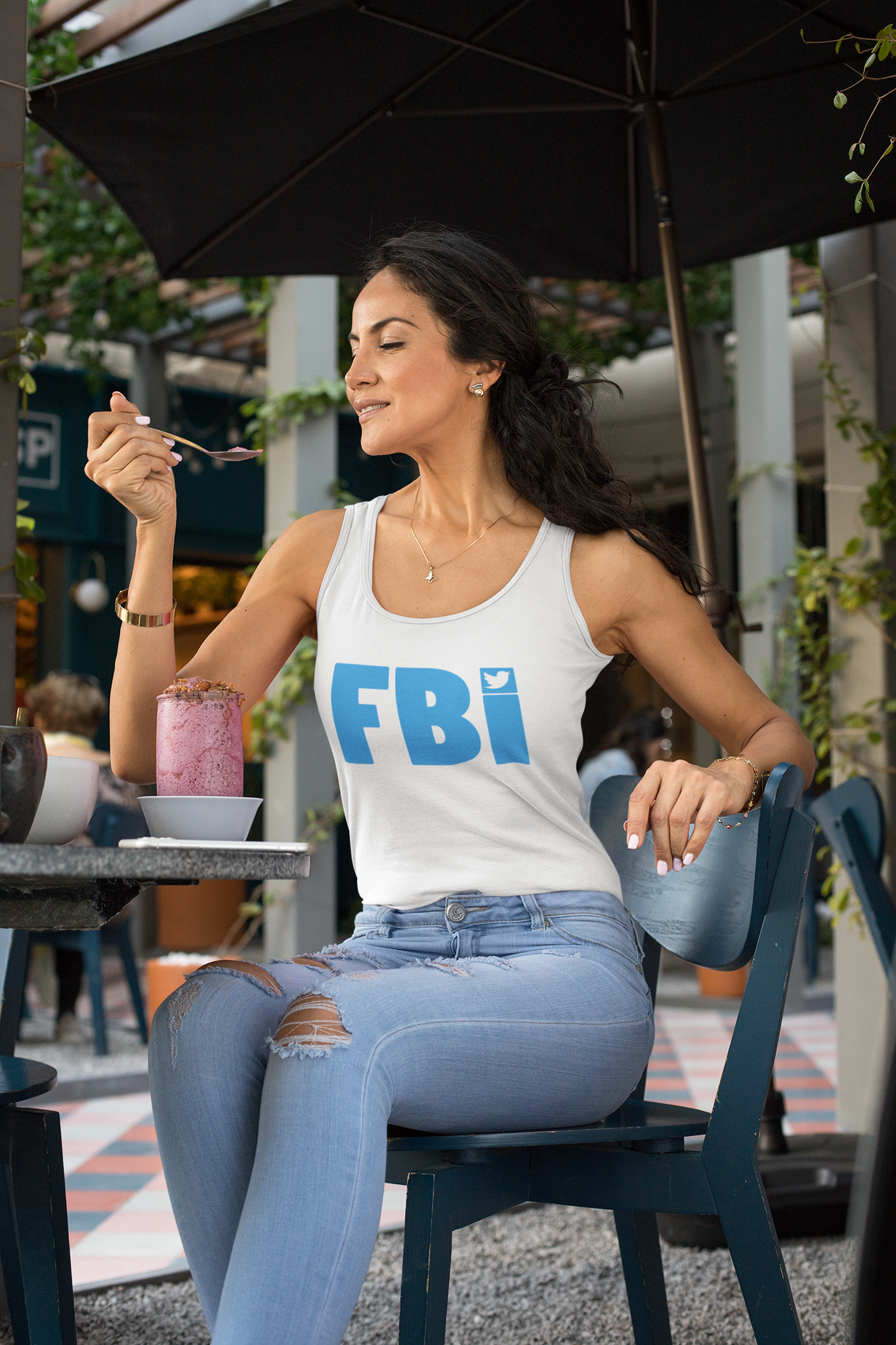 FBI Twitter Tank Top Dam