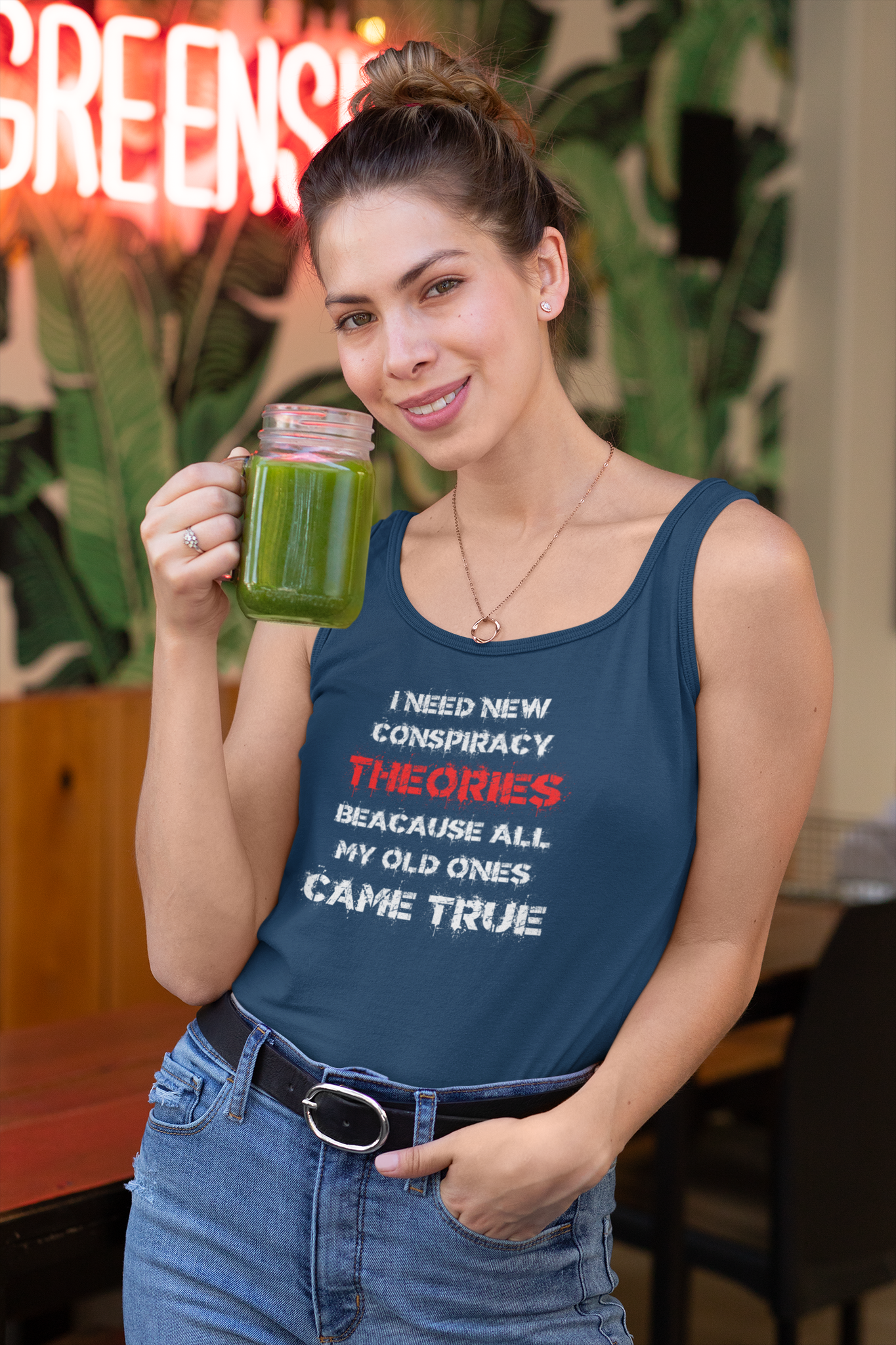 Conspiracy Theories Tank Top Ladies