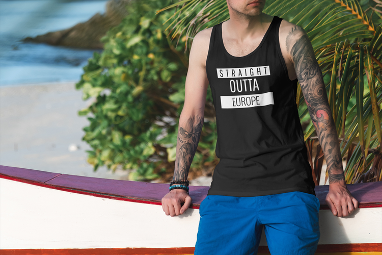 Straight Outta Europe Tank Top Herr