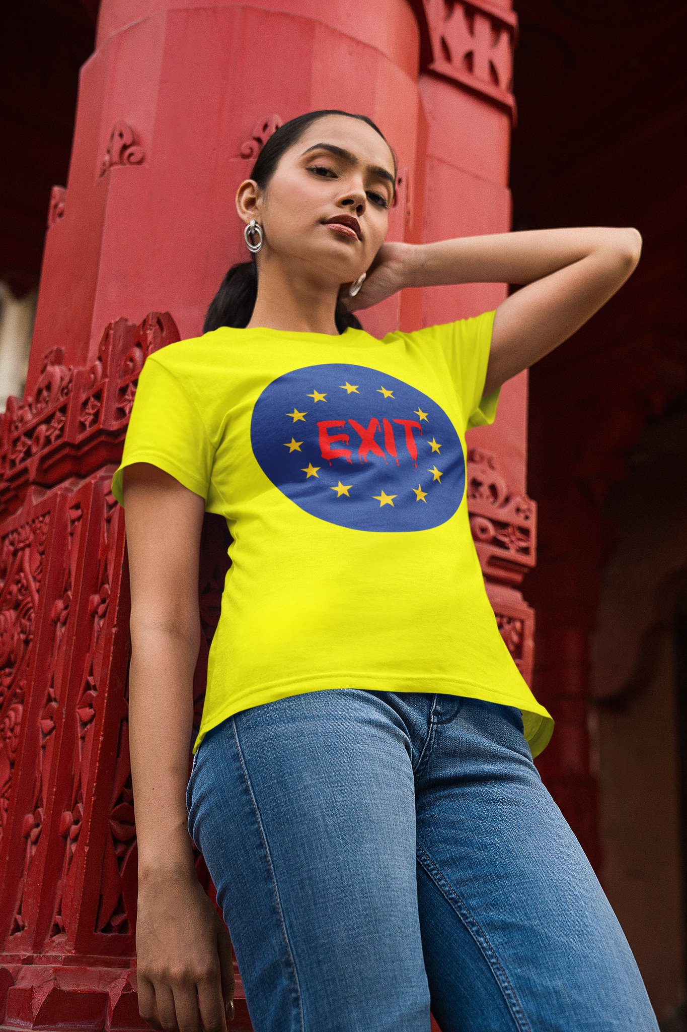 Exit Eu  T-Shirt  Dam