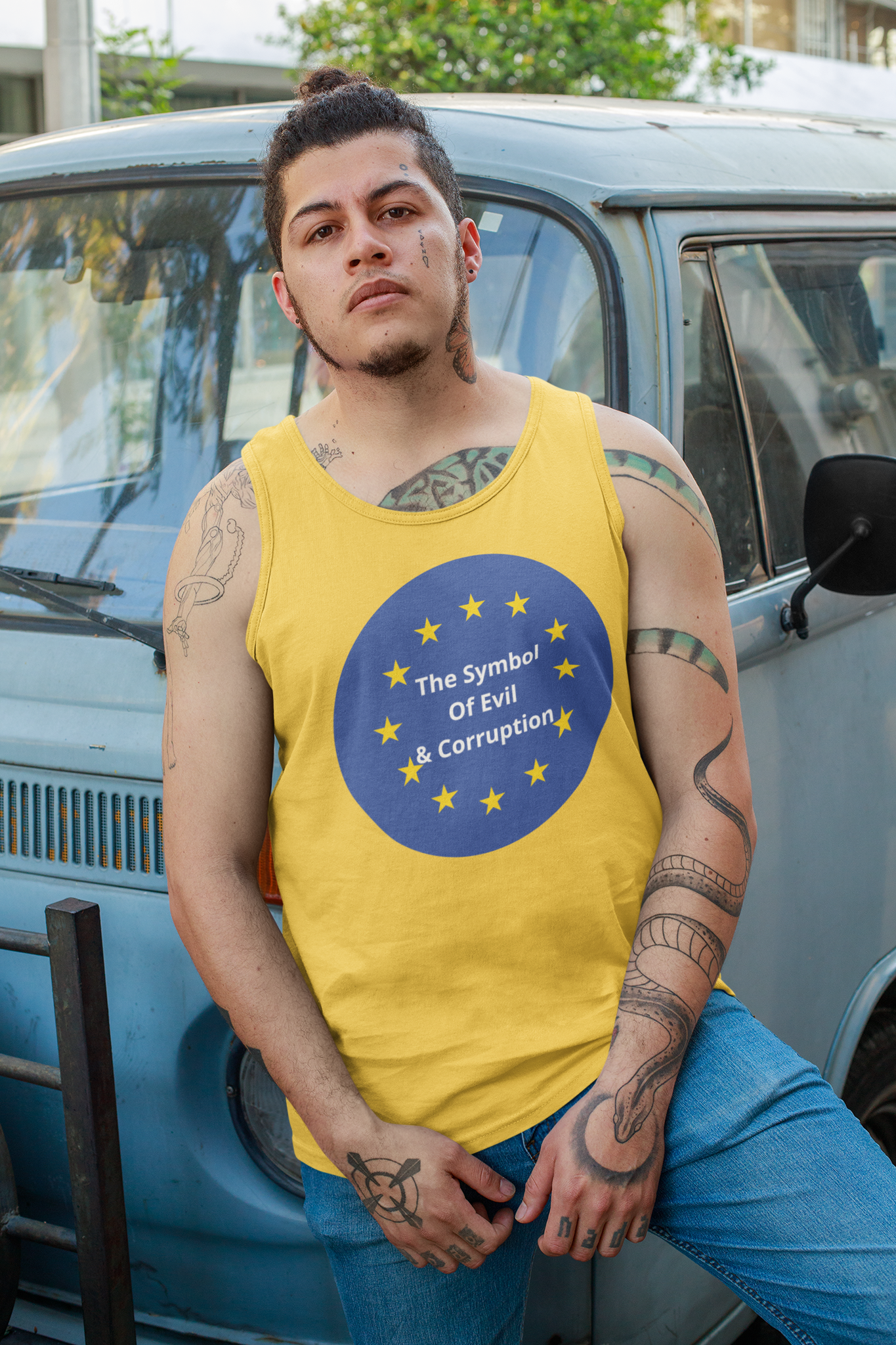 EU-Evil &Corruption Tank Top Men