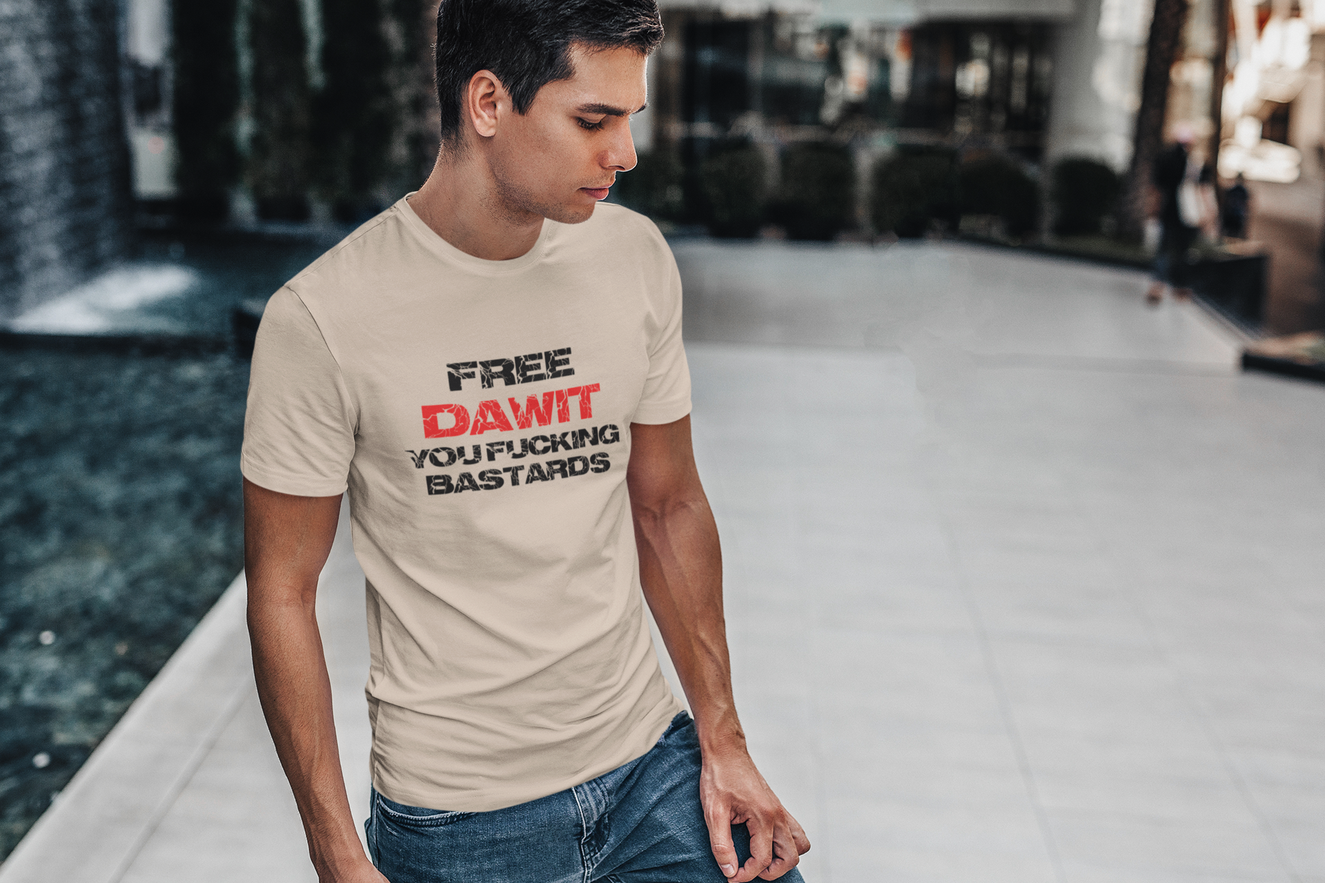 Free Dawit  T-Shirt Herr