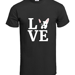 Fransk Bulldog Love T-Shirt Herr