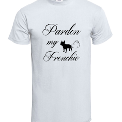 Fransk Bulldog Pardon My French T-Shirt Herr