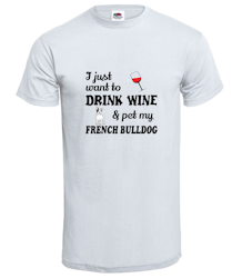 Fransk Bulldog Chillin With My Friend T-Shirt Herr