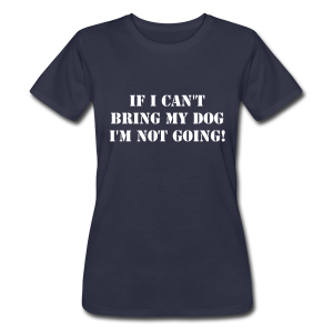 Tshirt Not Without My Dog-Svart Tshirt Dam