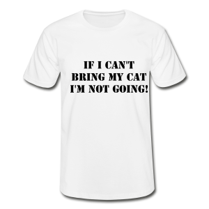 Tshirt Not Without My Cat-Vit Tshirt Herr