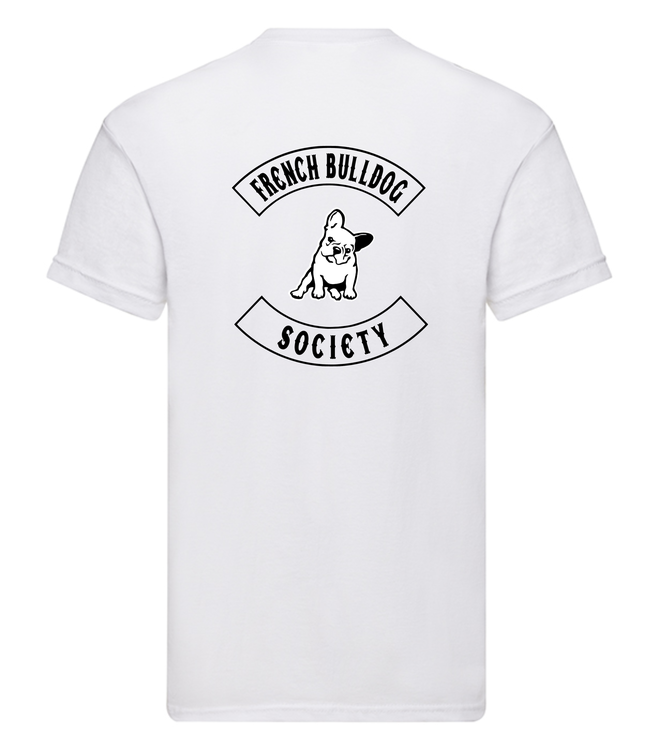 TShirt-franskbulldogsociety-Vit Herr-T-shirt