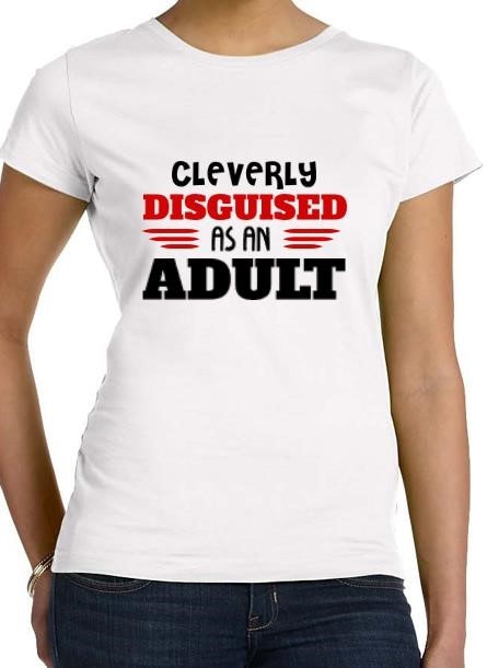 Tshirt Disquised-as an adult T-Shirt women