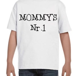 MOMMY'S Nr1 T-Shirt Barn Svart/Vit/Röd