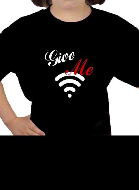 WiFi Kid T-Shirt Barn Svart/Vit