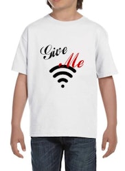 WiFi Kid T-Shirt Barn Svart/Vit