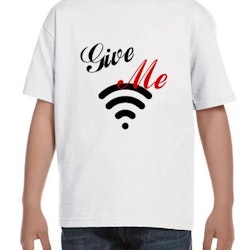 WiFi Kid T-Shirt Barn Svart/Vit
