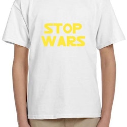 Stop Wars T-Shirt Barn Svart/Vit