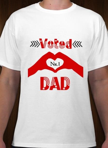 Voted Dad Nr1 T-Shirt Mænd