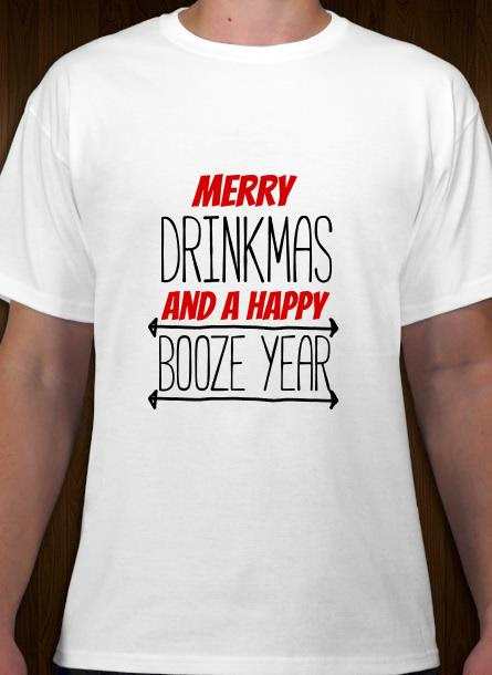 Merry Drinkmas T-Shirt Mænd